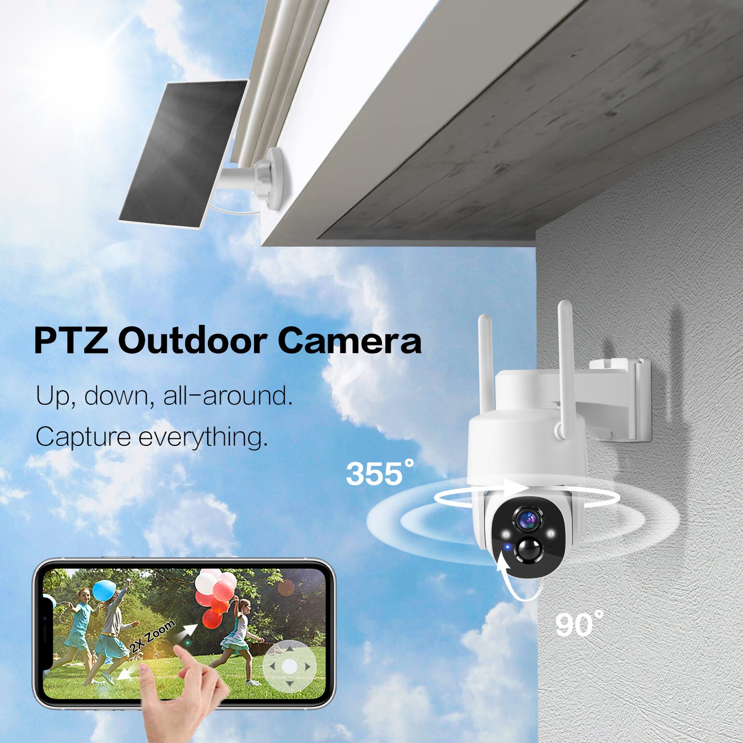 PTZDC1 Solar PTZ Wireless Security Camera